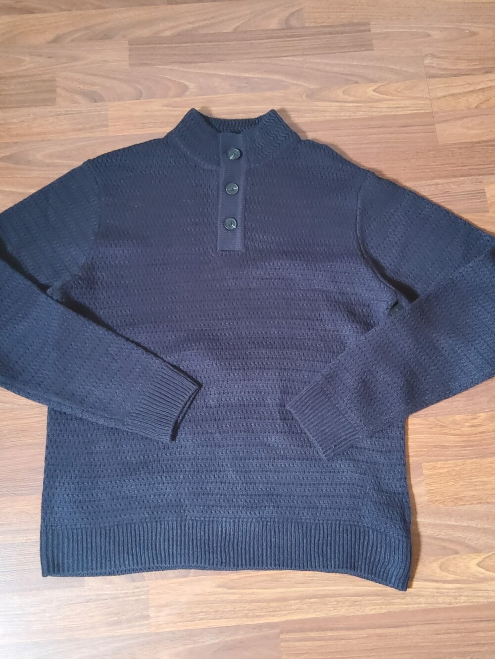 NWT Liverpool Men's Navy Blue Knit Henley Sweater M
